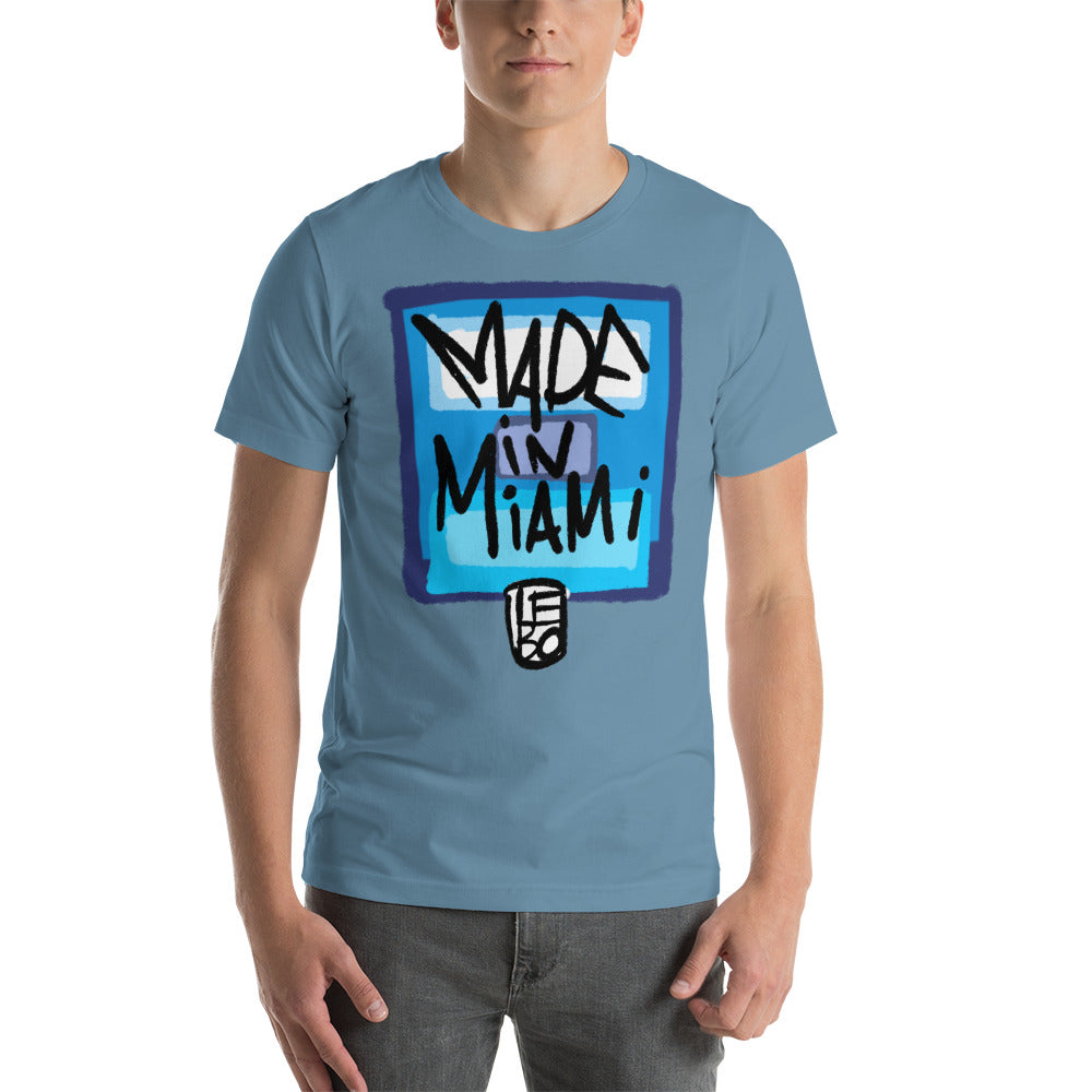 Made In Miami Blues - Lebo Unisex Short-Sleeve T-Shirt